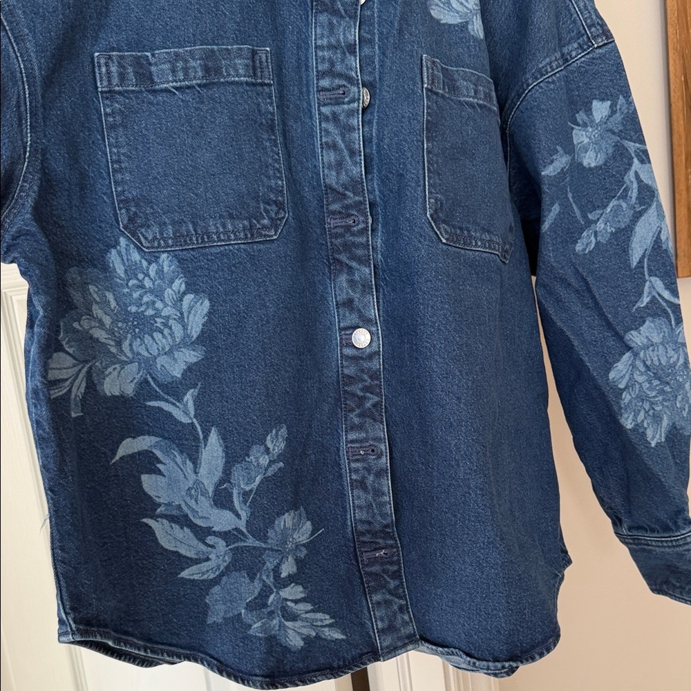 Floral Denim Jacket - Picture 4 of 6